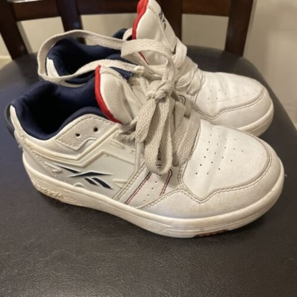 Reebok Kids 095574 White  Running / Basketball Shoes sneakers High-Top Size 12K